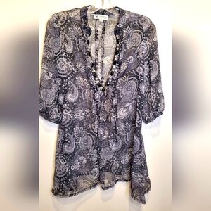 72. Papillon Sheer RinestoneTunic